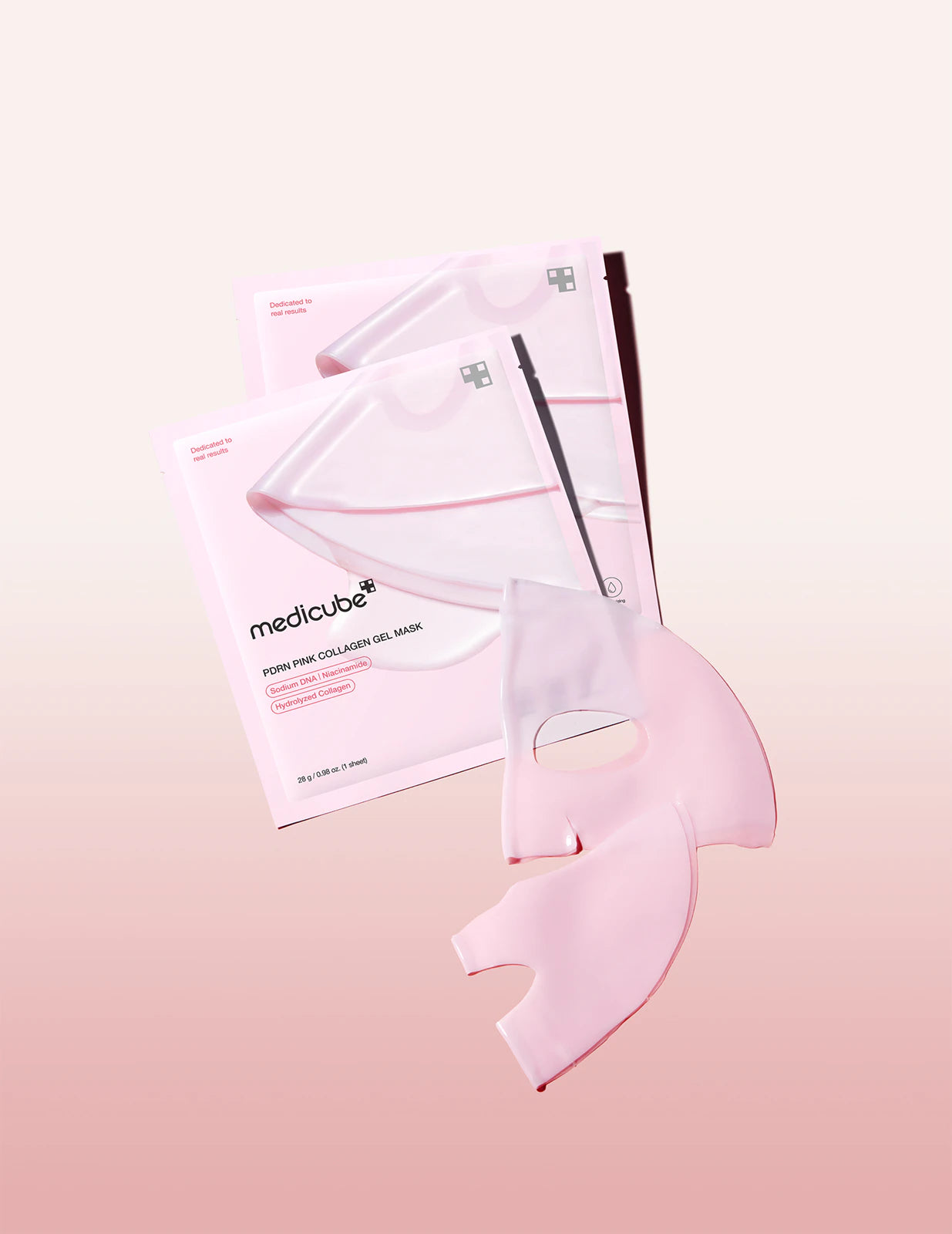 Masque en gel au collagène rose PDRN 4× 28  g