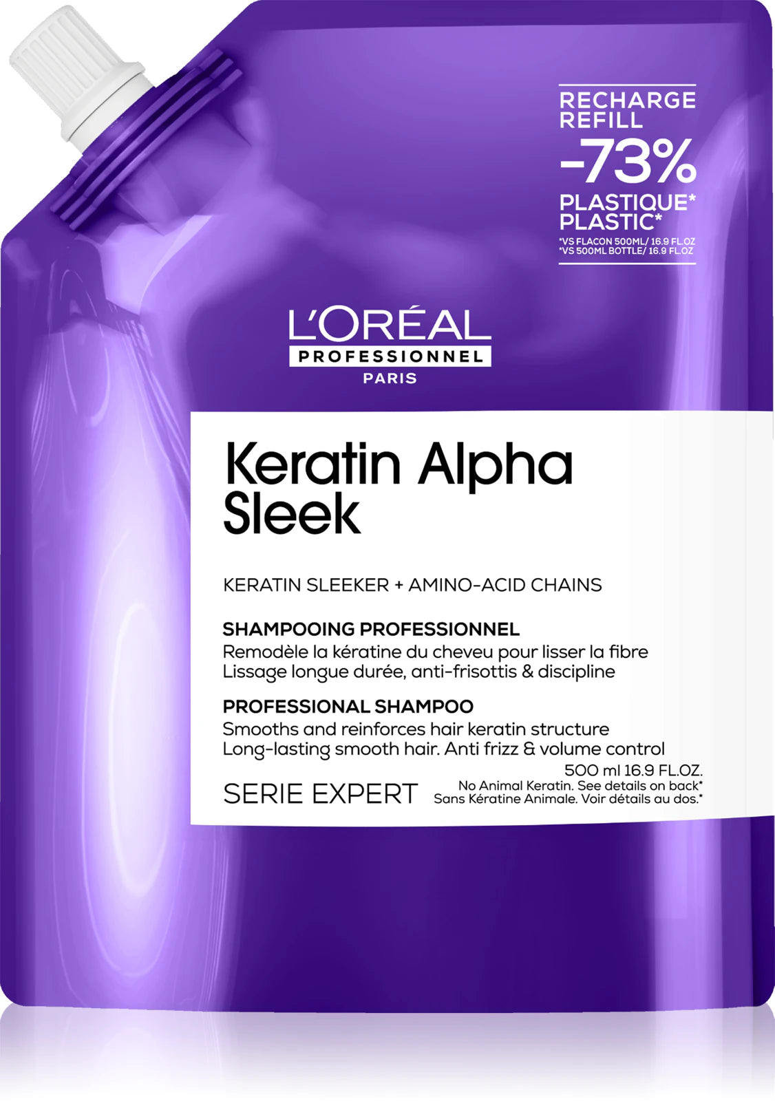 Shampooing Série Expert Keratin Alpha Sleek